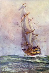 Foudroyant，Nelsons老船之一 作者 威廉·莱昂内尔·威利